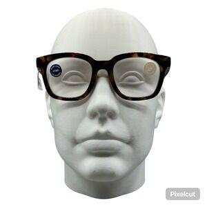 Peepers To the Max Blue Light Reading Glasses +1.50 Tortoise 04LBCA Square NEW